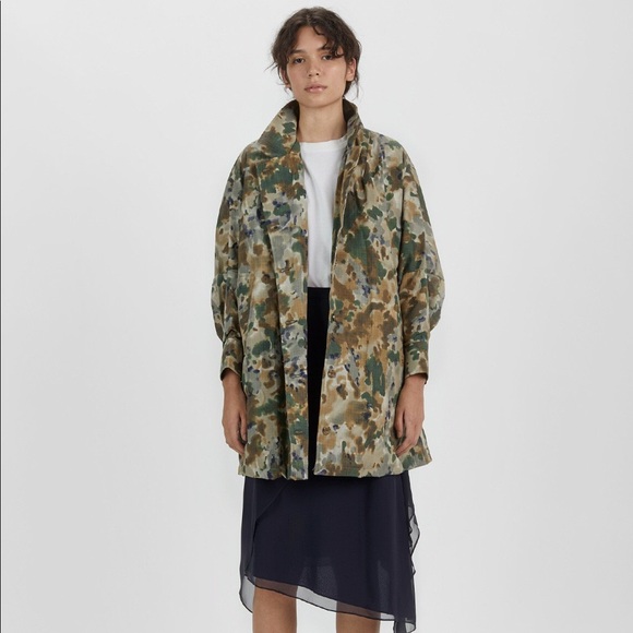 Rachel Comey Short Zia Trench in Camo size 0